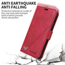 For Huawei Y7p GQUTROBE Right Angle Leather Phone Case(Red)