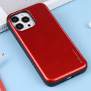 For iPhone 14 Pro Max GOOSPERY SKY SLIDE BUMPER Sliding Card Slot Phone Case (Red)
