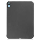 Solid Color Custer Texture Leather Tablet Case For iPad 10th Gen 10.9 2022(Black)