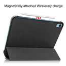 Solid Color Custer Texture Leather Tablet Case For iPad 10th Gen 10.9 2022(Black)