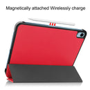Solid Color Custer Texture Leather Tablet Case For iPad 10th Gen 10.9 2022(Red)
