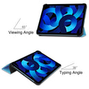 Solid Color Custer Texture Leather Tablet Case For iPad 10th Gen 10.9 2022(Sky Blue)