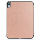 Solid Color Custer Texture Leather Tablet Case For iPad 10th Gen 10.9 2022(Rose Gold)