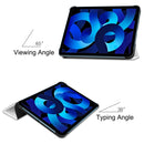 Solid Color Custer Texture Leather Tablet Case For iPad 10th Gen 10.9 2022 (White)