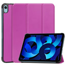 Solid Color Custer Texture Leather Tablet Case For iPad 10th Gen 10.9 2022 (Purple)