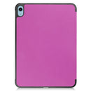 Solid Color Custer Texture Leather Tablet Case For iPad 10th Gen 10.9 2022 (Purple)