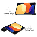 For Xiaomi Pad 5 / 5 Pro Solid Color Custer Texture Leather Tablet Case(Black)