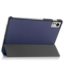 For Xiaomi Pad 5 / 5 Pro Solid Color Custer Texture Leather Tablet Case(Blue)