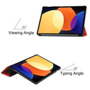 For Xiaomi Pad 5 / 5 Pro Solid Color Custer Texture Leather Tablet Case(Red)
