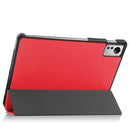 For Xiaomi Pad 5 / 5 Pro Solid Color Custer Texture Leather Tablet Case(Red)