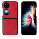For Huawei P50 Pocket Leather Back Phone Case(Red)