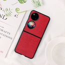 For Huawei P50 Pocket Leather Back Phone Case(Red)