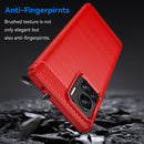 For Motorola Moto X30 Pro/Edge 30 Ultra Brushed Texture Carbon Fiber TPU Phone Case(Red)