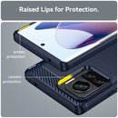 For Motorola Moto X30 Pro/Edge 30 Ultra Brushed Texture Carbon Fiber TPU Phone Case(Blue)