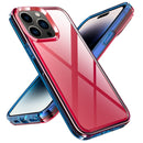 Transparent Armor Phone Case For iPhone 14 Pro(Red)