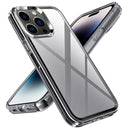 Transparent Armor Phone Case For iPhone 14 Pro(Grey)