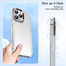 For iPhone 14 Transparent Armor Phone Case (Red)