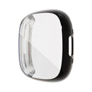 For Fitbit Sense 2 Electroplating Full Coverage TPU Watch Case(Black)