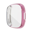 For Fitbit Sense 2 Electroplating Full Coverage TPU Watch Case(Rose Gold)