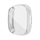 For Fitbit Sense 2 Electroplating Full Coverage TPU Watch Case(Silver)