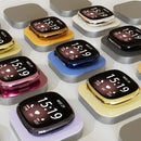 For Fitbit Sense 2 Electroplating Full Coverage TPU Watch Case(Silver)