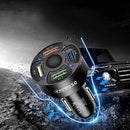 TE-094 4 in 1 Cigarette Lighter Conversion Plug Multi-function USB Car Fast Charger(White)