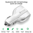 308 3 in 1 Cigarette Lighter Conversion Plug Multi-function USB Car Fast Charger(White)
