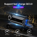 SY-681 Cigarette Lighter Conversion Plug Multi-function USB Car Fast Charger(White)