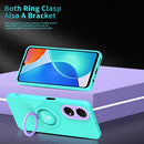 For Honor X7/Play 30 Plus Eagle Eye Ring Holder Phone Case(Light Green + Purple)