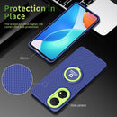 For Honor X7/Play 30 Plus Eagle Eye Ring Holder Phone Case(Blue + Green)