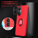 For Honor X7/Play 30 Plus Eagle Eye Ring Holder Phone Case(Red + Black)