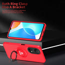 For Honor X7/Play 30 Plus Eagle Eye Ring Holder Phone Case(Red + Black)