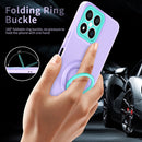 For Honor X8/X30i Eagle Eye Ring Holder Phone Case(Purple + Light Green)