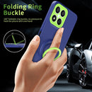 For Honor X8/X30i Eagle Eye Ring Holder Phone Case(Blue + Green)