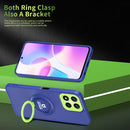 For Honor X8/X30i Eagle Eye Ring Holder Phone Case(Blue + Green)