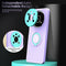 For Honor X9/X30 Eagle Eye Ring Holder Phone Case(Purple + Light Green)