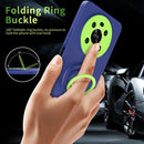 For Honor X9/X30 Eagle Eye Ring Holder Phone Case(Blue + Green)