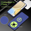 For Honor X9/X30 Eagle Eye Ring Holder Phone Case(Blue + Green)