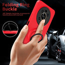 For Honor X9/X30 Eagle Eye Ring Holder Phone Case(Red + Black)