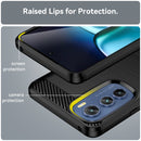 For Motorola Edge 30 Brushed Texture Carbon Fiber TPU Phone Case(Black)