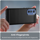 For Motorola Edge 30 Brushed Texture Carbon Fiber TPU Phone Case(Black)