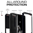 For Galaxy S20 Ultra Shockproof Waterproof Silicone + Zinc Alloy Protective Case(Black)