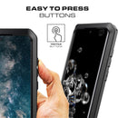 For Galaxy S20 Ultra Shockproof Waterproof Silicone + Zinc Alloy Protective Case(Black)