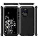 For Galaxy S20 Ultra Shockproof Waterproof Silicone + Zinc Alloy Protective Case(Black)