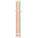 For Fitbit Versa 3 Nylon Rubber Buckle Watch Band(Rainbow)