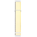 For Fitbit Versa 3 Nylon Rubber Buckle Watch Band(Creamy-white)