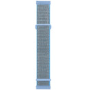 For Fitbit Versa 3 Nylon Rubber Buckle Watch Band(Lake Blue)