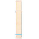 For Fitbit Versa 3 Nylon Rubber Buckle Watch Band(Milk White)