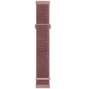 For Fitbit Versa 3 Nylon Rubber Buckle Watch Band(Smoke Purple)