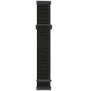 For Fitbit Versa 3 Nylon Rubber Buckle Watch Band(Reflective Black)